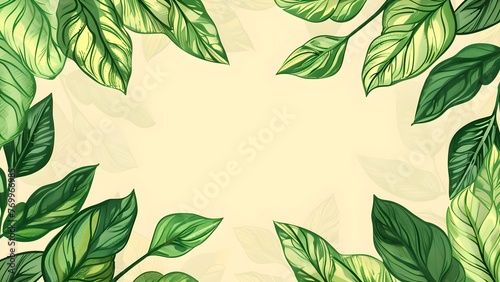 Plant frame background