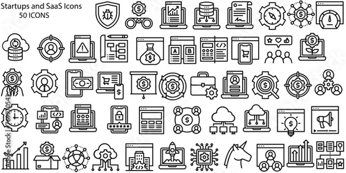 Pack of Data and Networking Linear Icons