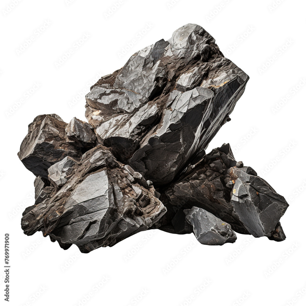 Heavy rock isolated on transparent or white background