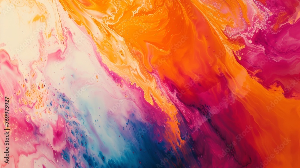 Abstract Color Explosion - Vibrant Artistic Chaos: An Explosion of Pigments, Each Brushstroke a Burst of Emotion, Crafting a Vibrant Tapestry of Expression