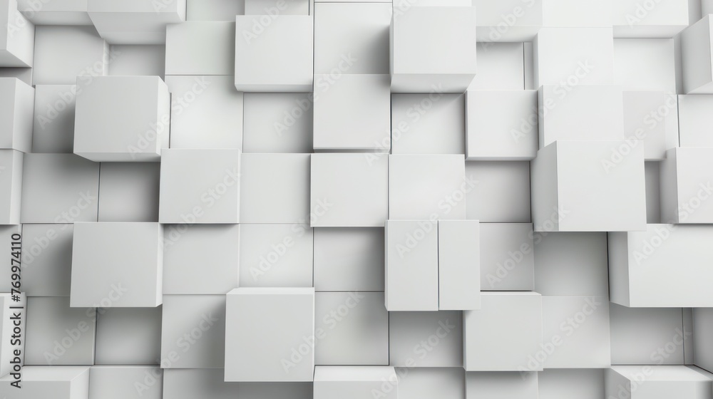 white cubes from above ,abstract background .3d illustration white cubes from above ,abstract background .3d illustration