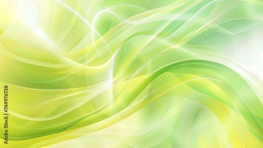 Obraz premium Abstract background with green flow