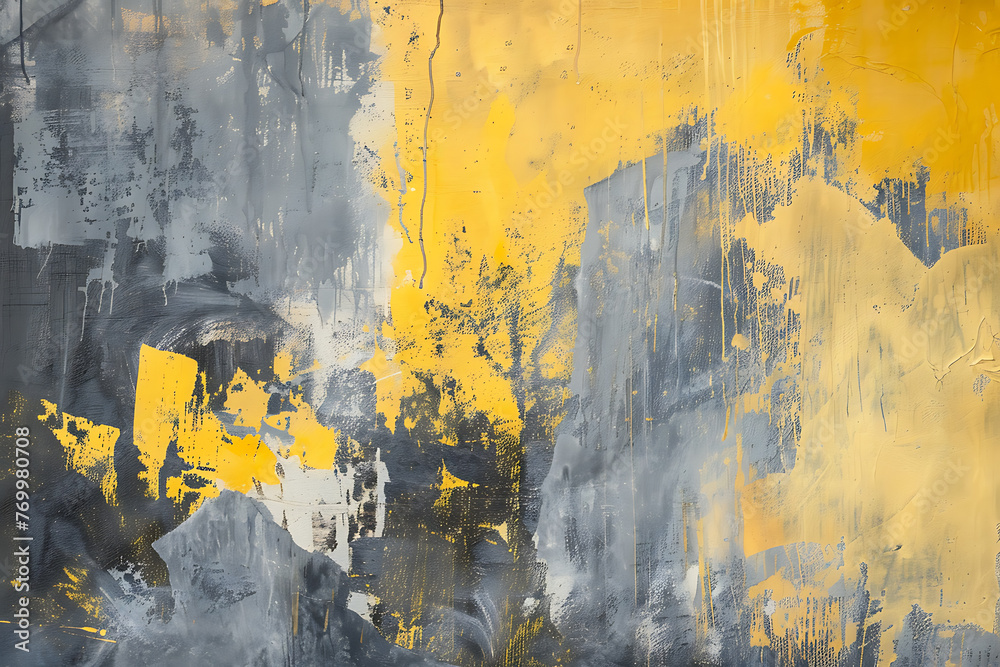 Vibrant abstract background with shades of yellow and grey, adding energy and depth to designs