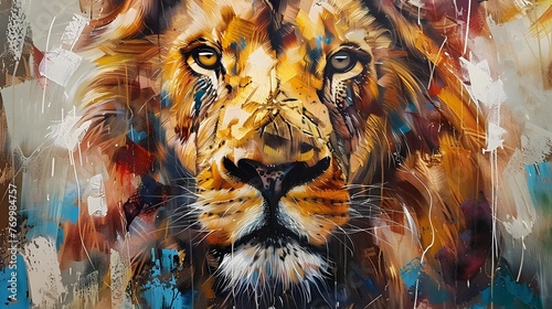 painted lion 