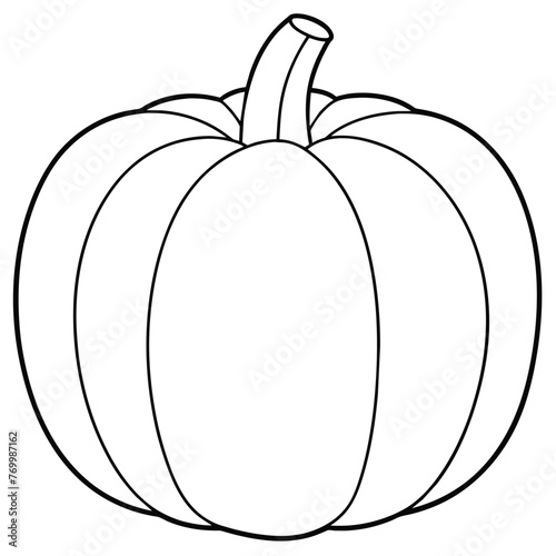 Hand drawn pumpkin drawing illustration © Shoraoddi_Hossain