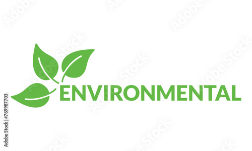 a green and white logo for environmental environmental environmental environmental .