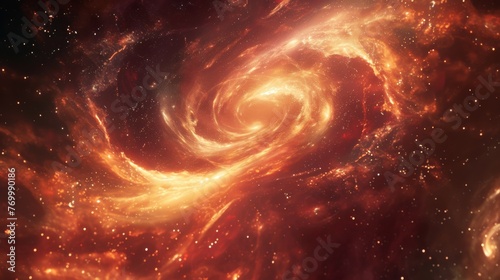 Galactic Spiral Galaxy Core - Celestial Splendor  Magnificent Manifestation of Cosmic Beauty  Encouraging Reflection on the Vastness and Splendor of the Universe s Depths