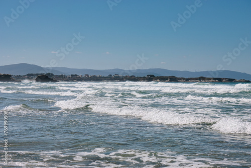 Beach of the Cathedrals, Ribadeo - Lugo, Spain, seascape.