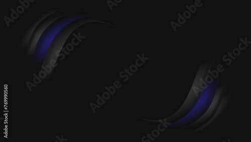 abstract banner or wallpaper in dark theme with blue accent as title page