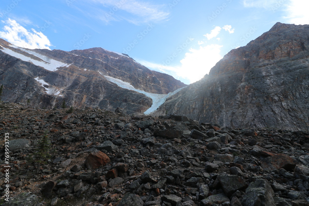 The famous Angel Glacier of Mount Edith Cavell
