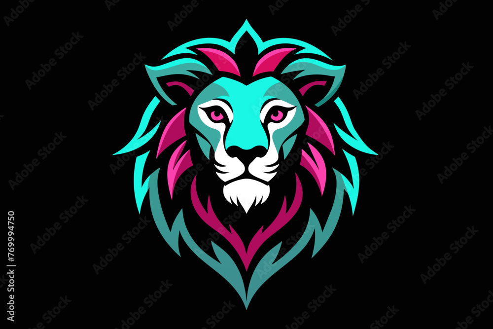 Fototapeta premium a hippy lion head print ready vector t-shirt design