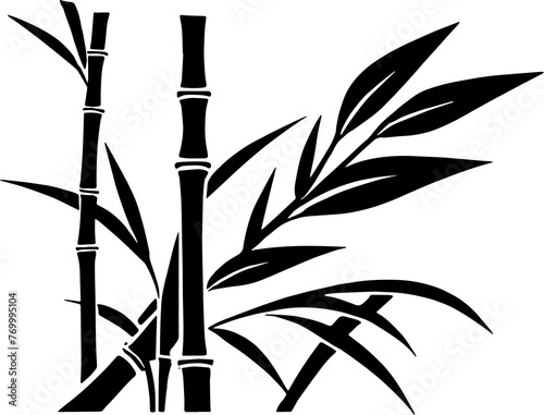 Fototapeta Naklejka Na Ścianę i Meble -  Bamboo icon isolated on white background