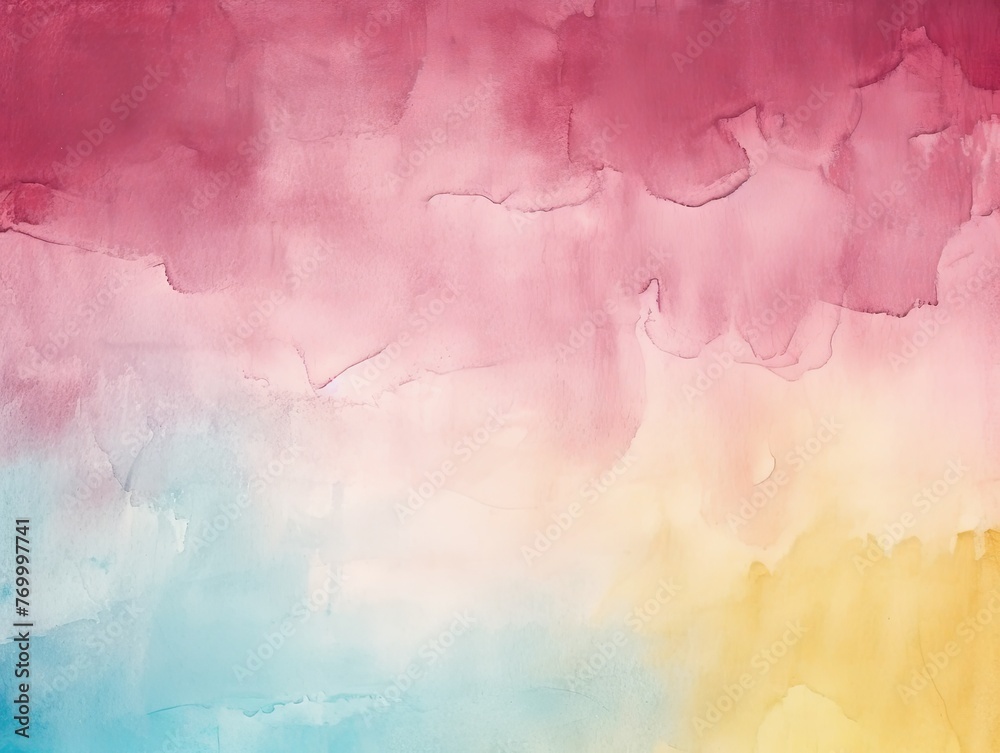 Burgundy Sky Blue Mustard abstract watercolor paint background barely noticeable with liquid fluid texture for background, banner with copy space and blank text area