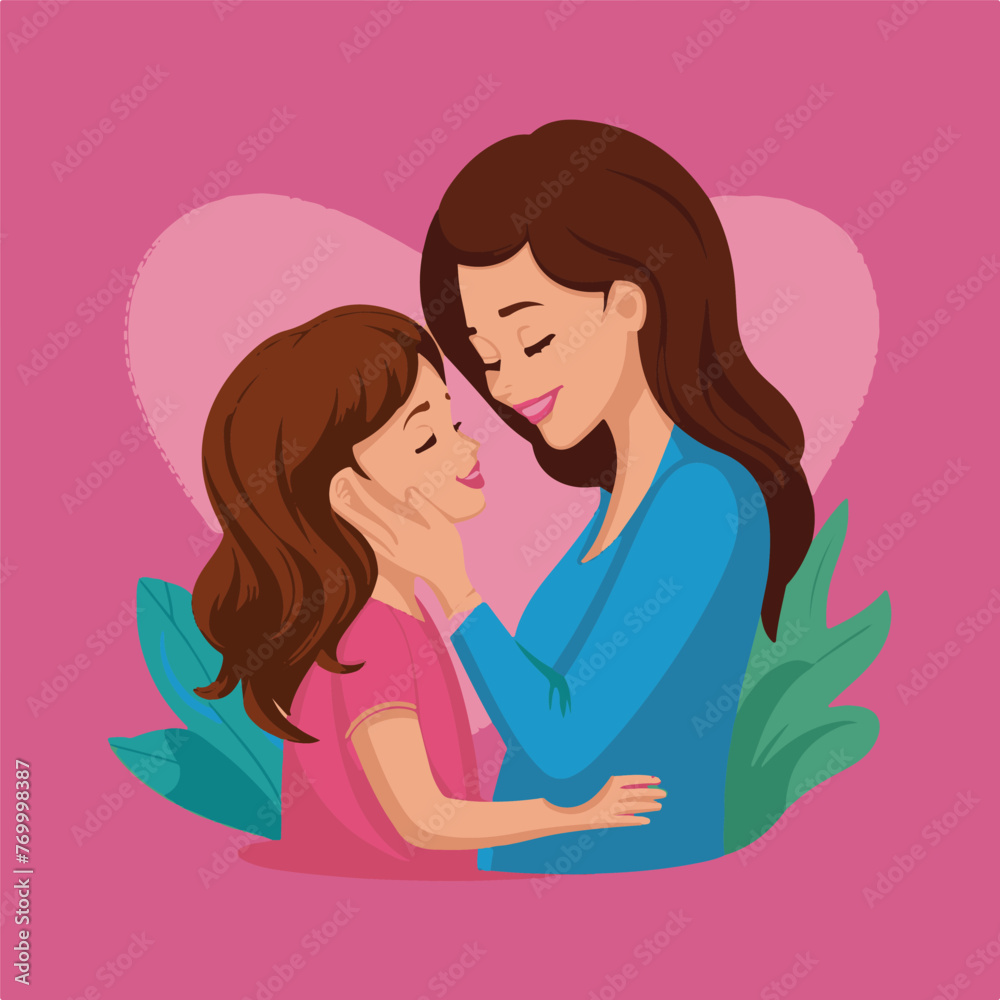 Moments of Love: Mother and Daughter Celebrate Mother's Day Moments of Love: Mother and Daughter Celebrate Mother's Day