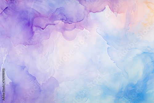 Cinnamon Cyan Lavender abstract watercolor paint background barely noticeable with liquid fluid texture for background  banner with copy space and blank text area