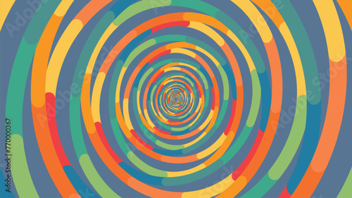 Abstract spiral wavy data cycle vortex style background. This creative design simple circle dotted urgency background can make your project more meaningful.
