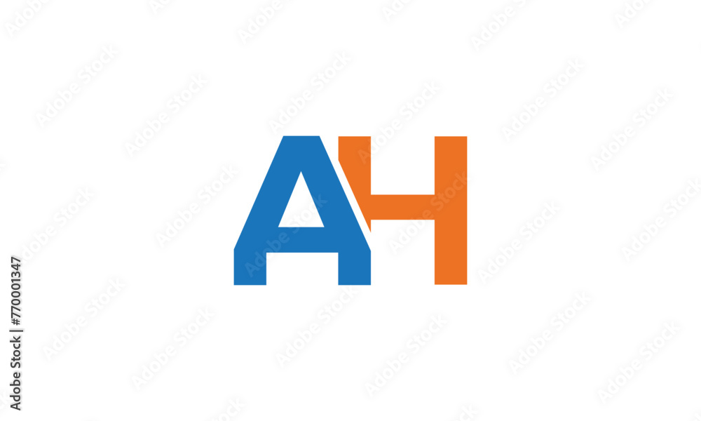 Intial Modern AH Latter Logo Template vector Intial Modern AH Latter Logo Template vector