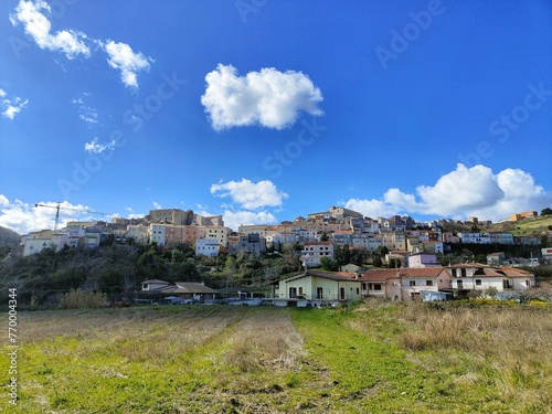 view of the town of Bonefro in Molise Italy