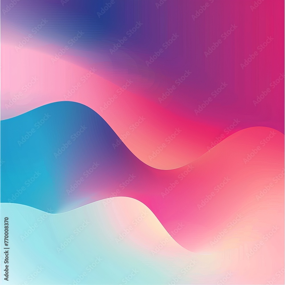 Pink and Blue Abstract Background With Waves Pink and Blue Abstract Background With Waves