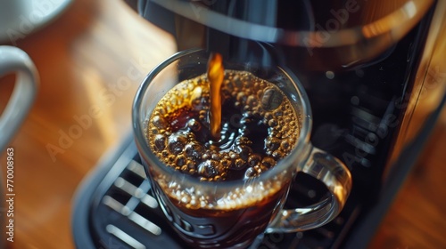 Person Pouring Coffee Into Cup