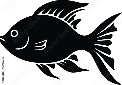 bony fish silhouette