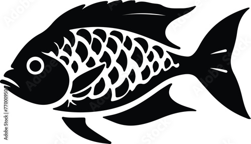 bony fish silhouette