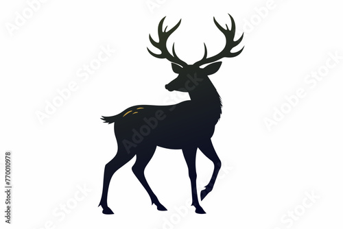 silhouette vector design of a Deer  © AL