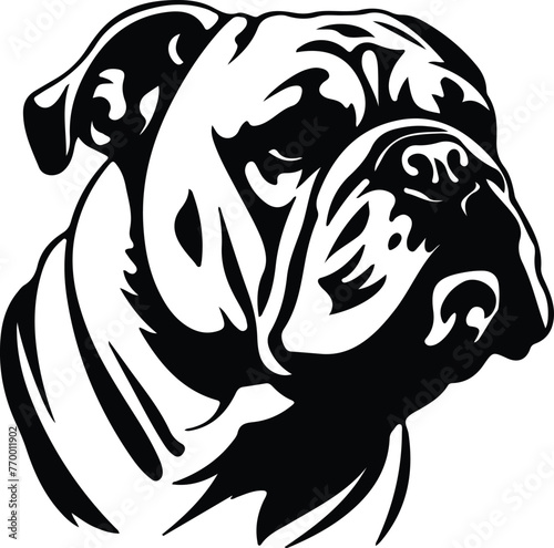 bulldog silhouette