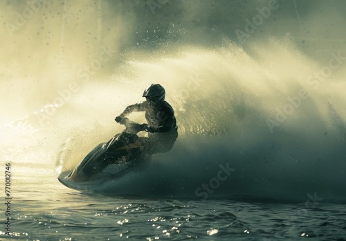 Cinematic jet skiing.