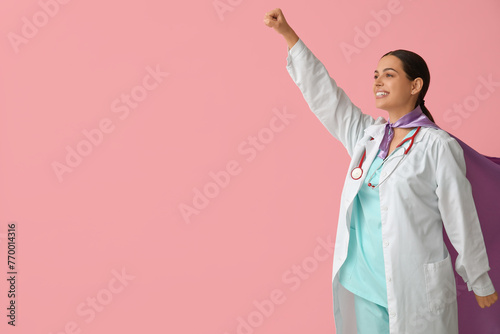 Beautiful female doctor in ...