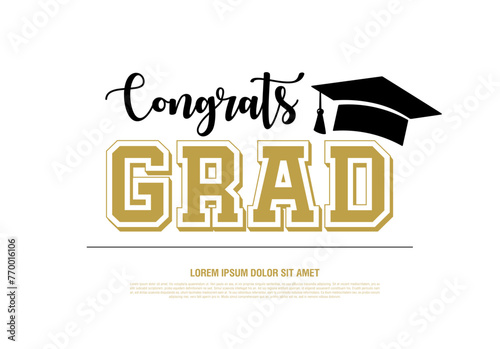 congratulations graduates vector graphic design