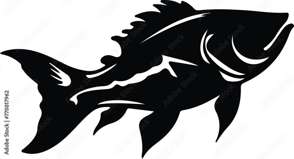 Fototapeta premium cod silhouette