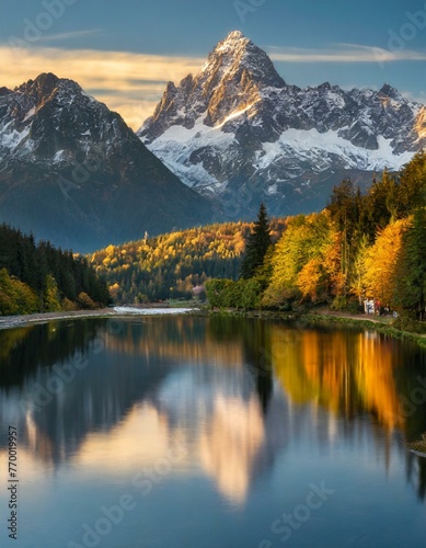 lake in the mountains