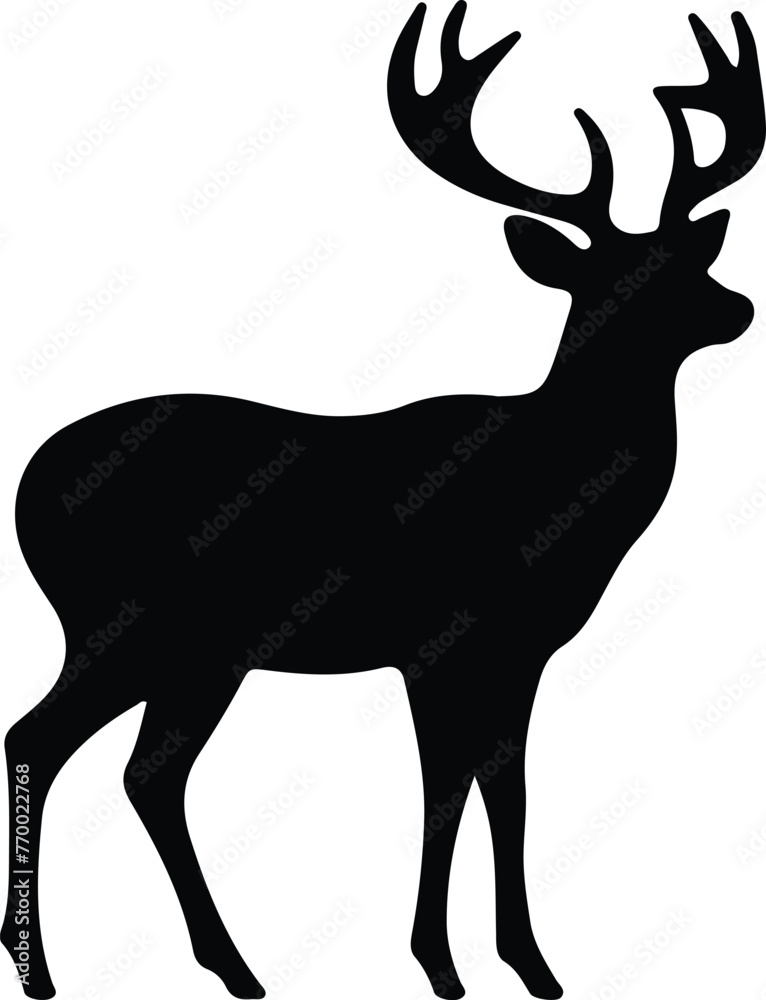 Obraz premium deer silhouette