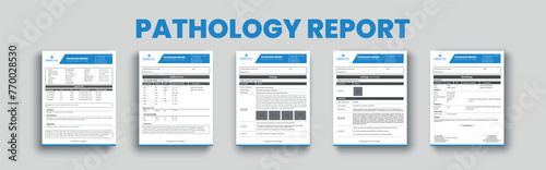 Medical Diagnostic Report Layout, Healthcare Laboratory Report Template, Pathology Report Template for Precision.