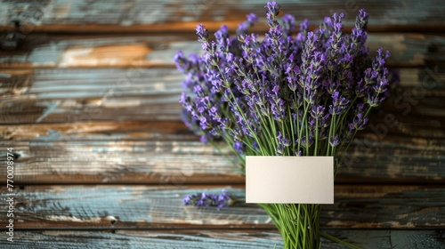 Lavender Flowers Beside Paper