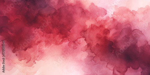 Maroon abstract watercolor stain background pattern photo