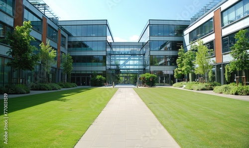Prestigious university or business school building