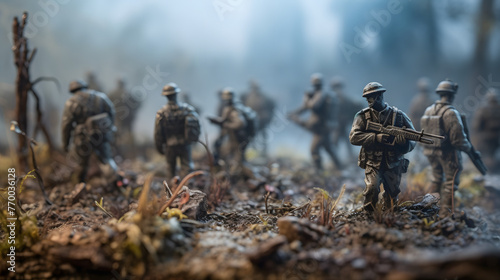 pictures of soldiers in the fog © Oleksandr