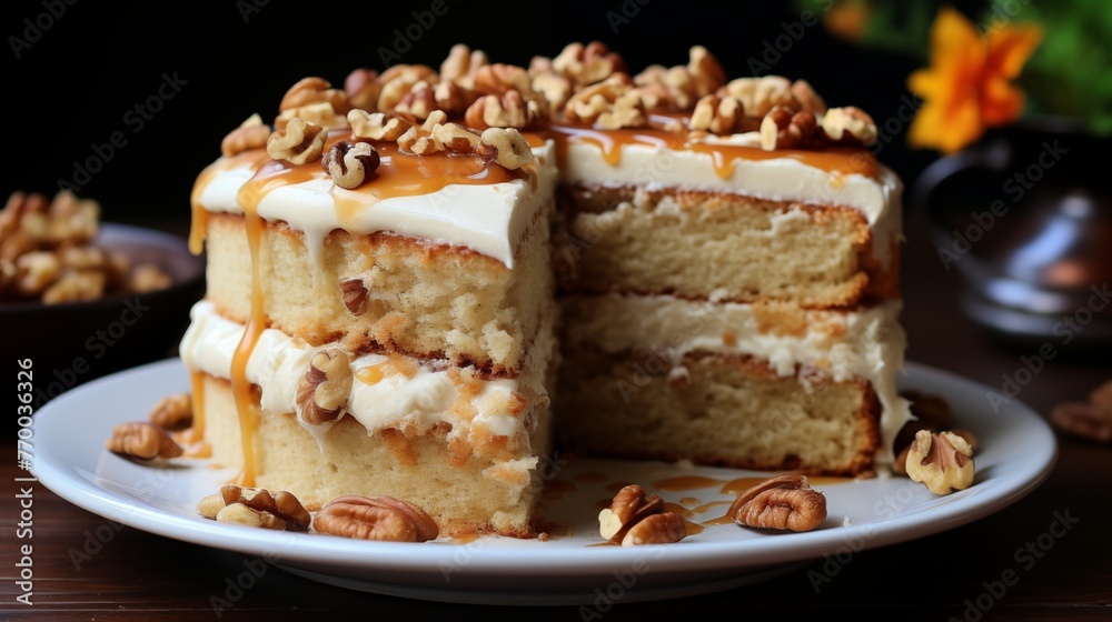 Maple walnut cake with brown butter frosting ultra hd. Maple walnut cake with brown butter frosting ultra hd.