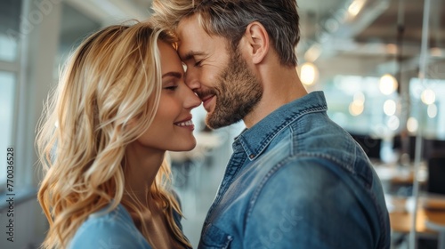 Man and Woman Standing Together