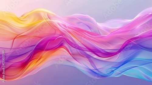 Soft abstract curves in pastel colors. Modern background design