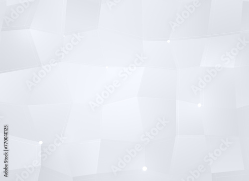 Light gray polygon vector pattern background with color gradient. Abstract full frame 3D triangular low poly style background in black and white. Copy space.