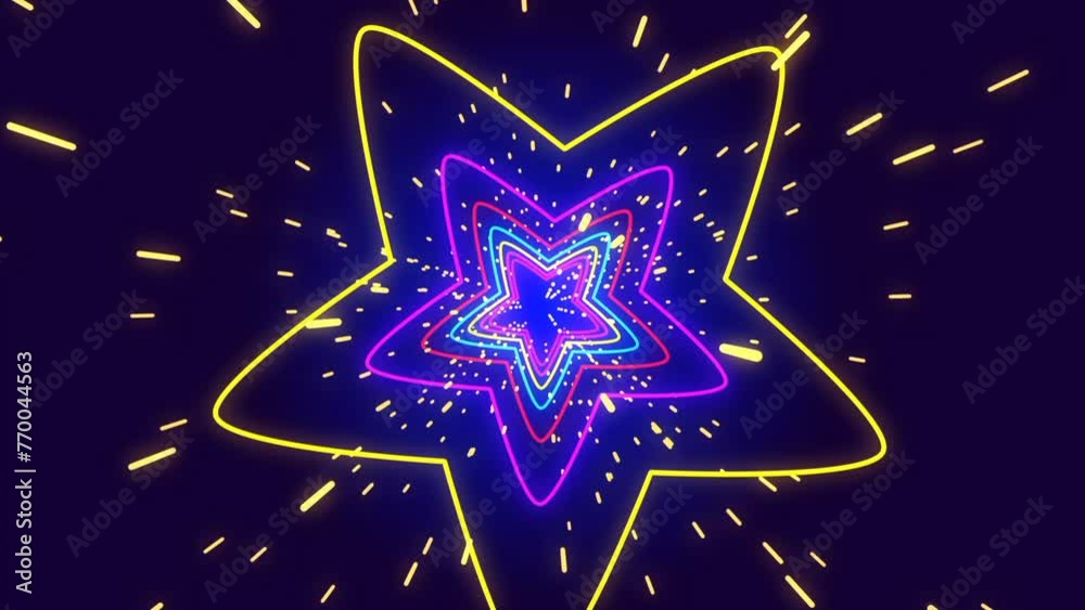 An animated black screen video with a fire galaxy theme can be used as a background or template