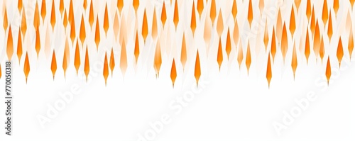 Orange thin pencil strokes on white background pattern