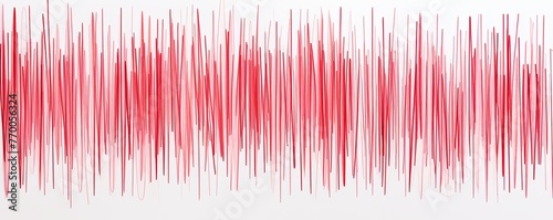 Red thin pencil strokes on white background pattern