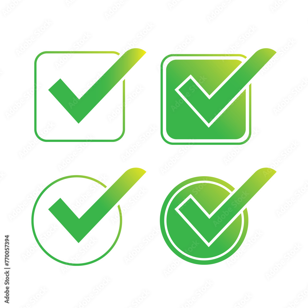 Modifiable Vector Checkmark Templates