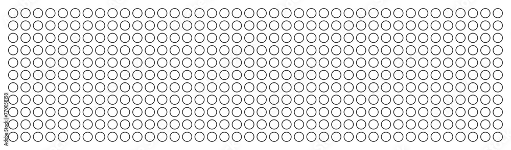 CERCLES NOIRS ALIGNÉS