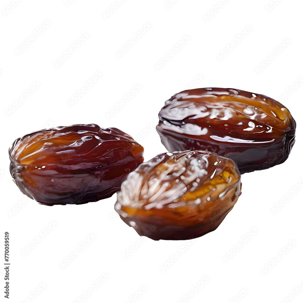 Dates fruit isolated on a white background. Generative AI Dates fruit isolated on a white background. Generative AI