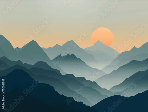 sunset in mountains © Turan Ahmadov 